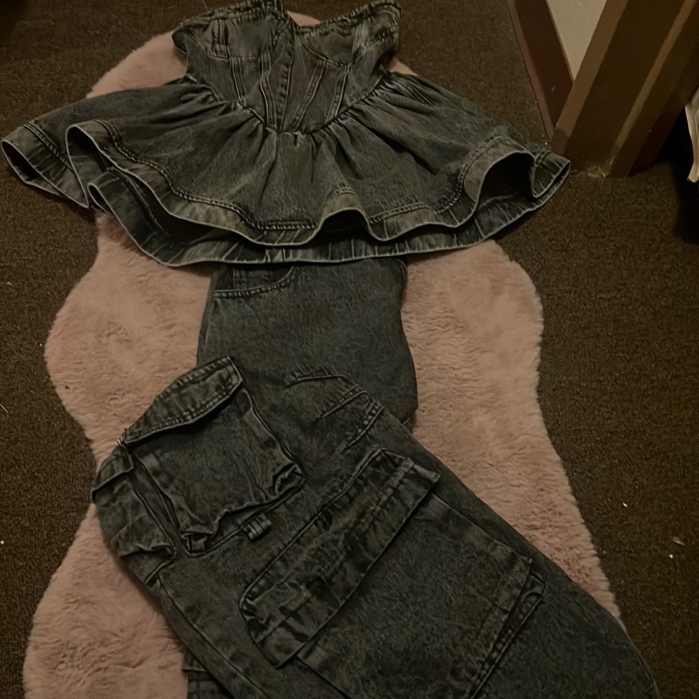 2 pieces denim set